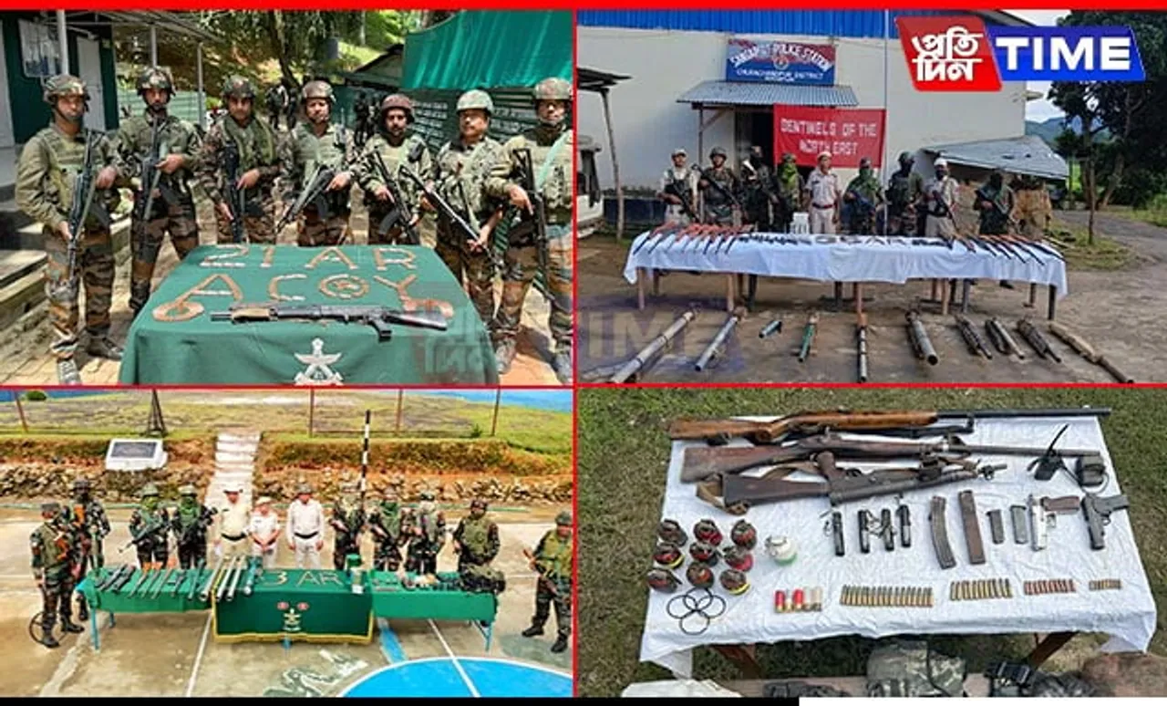 Joint Operations in Manipur Lead to Major Weapons and Ammunition Seizure